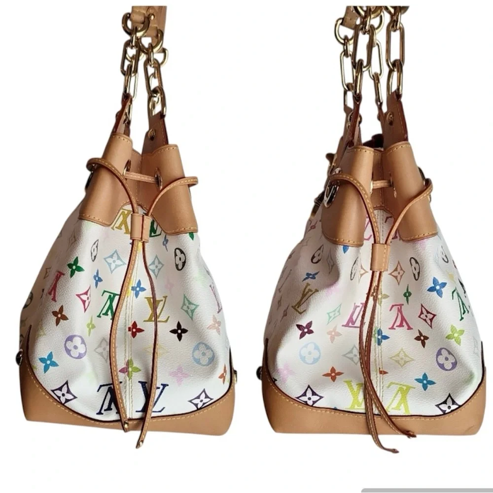 LOUIS VUITTON Murakami White Multicolor Monogram Ursula Bag